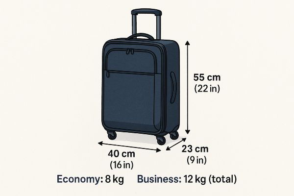 Finnair Carry on Size Guide