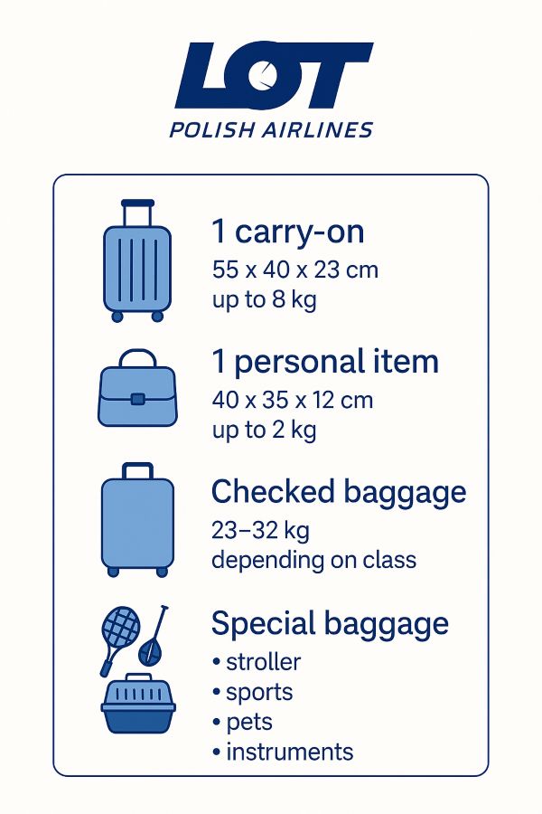 Lot Polish airlines summary card