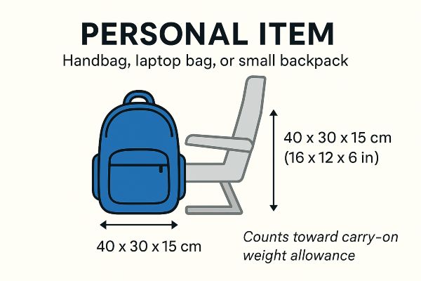 TAP Air Portugal Personal item policy