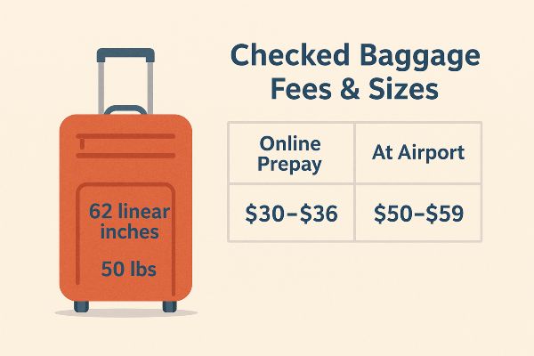 Westjet checked baggage policy