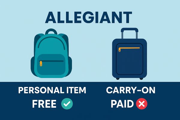 allegiant air personal item vs carry on