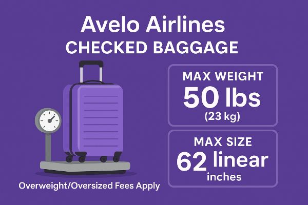 avelo airlines checked baggage fees