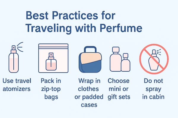 best practices for traveling with perfumes
