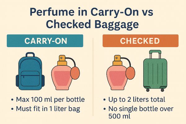 perfume in carry-on vs checked bag