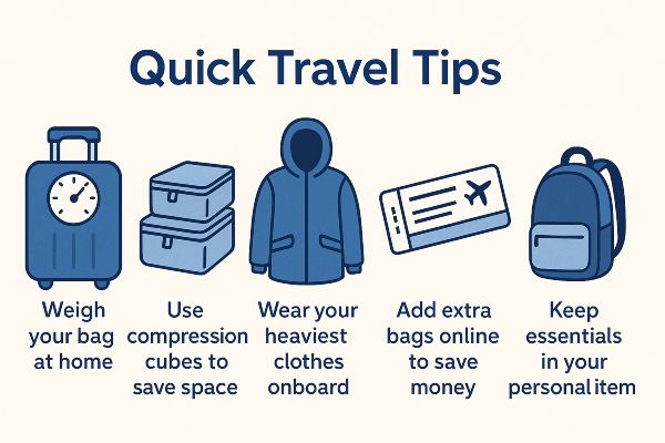 quick travel tips for KLM