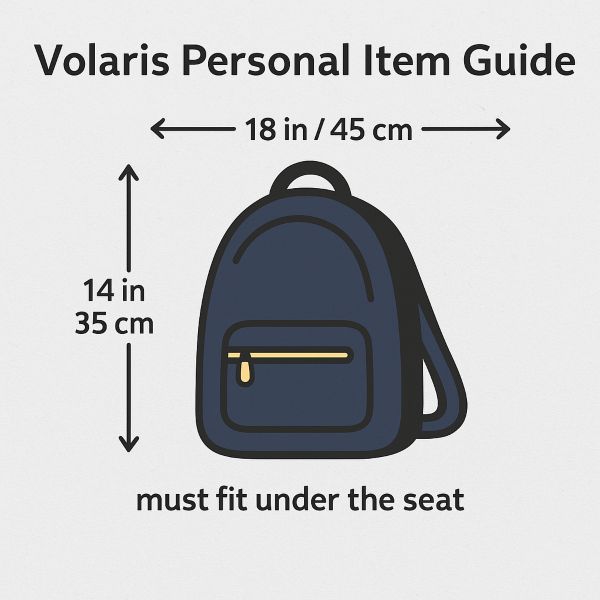 volaris personal item size guide