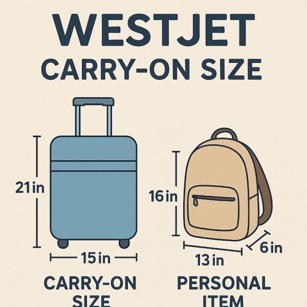 westjet carry on size chart