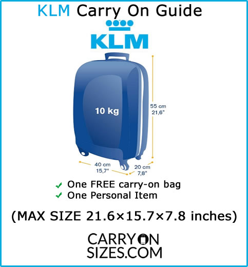 KLM Baggage Allowance, Weight, Size & Restrictions Guide [2021] – Carry ...