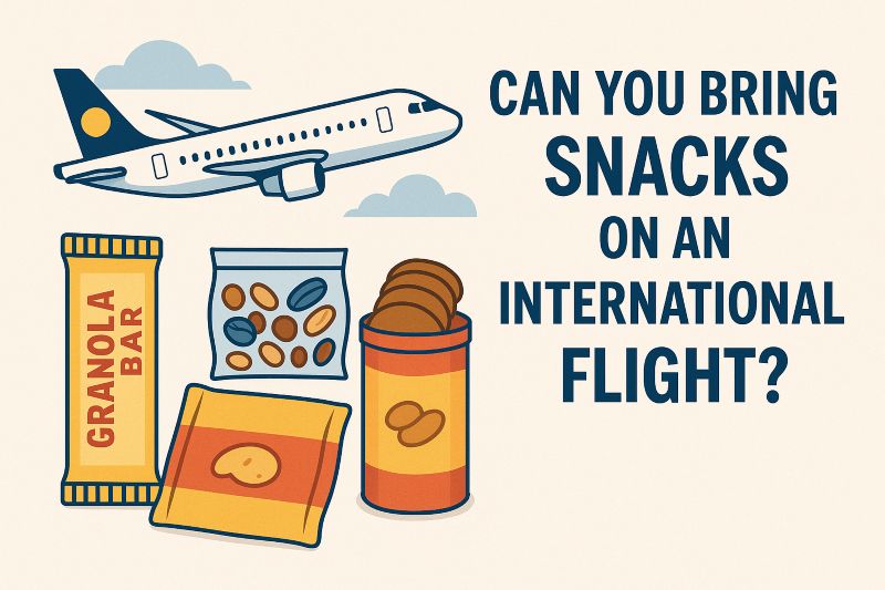 can you bring snacks on an international flight