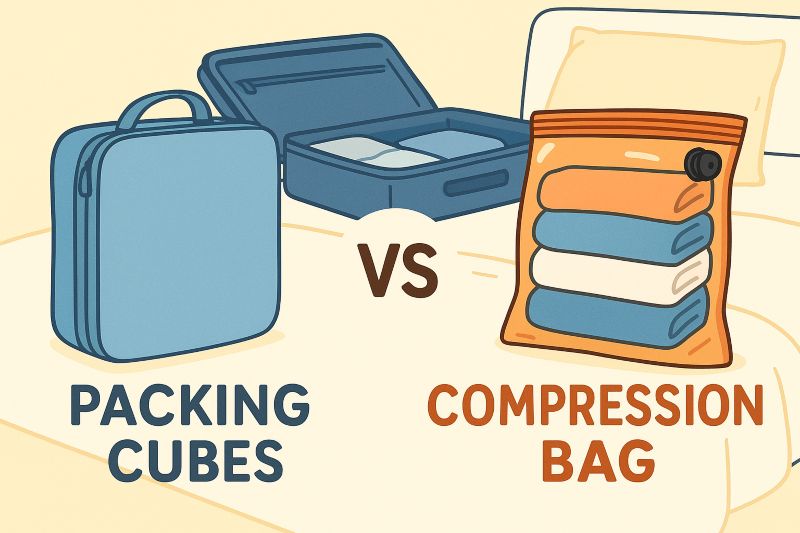 packing cubes vs compression bags