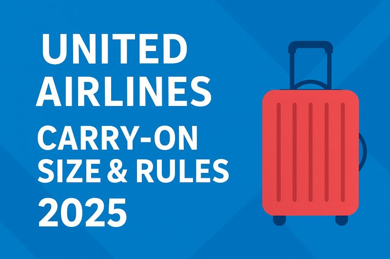 united airlines carry on size